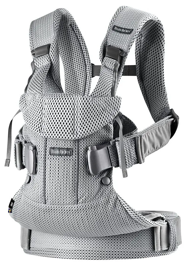 Marsupiu BabyBjorn One Air 3D Mesh (Silver)