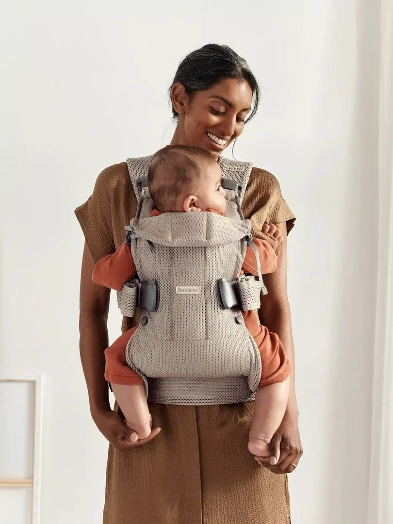 Marsupiu BabyBjorn One Air (Gray/Beige) - 2