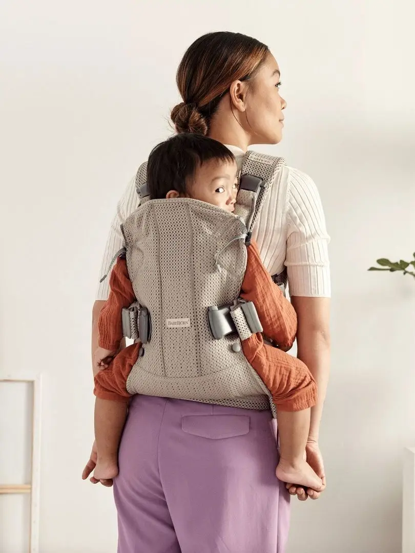 Marsupiu BabyBjorn One Air (Gray/Beige) - 4