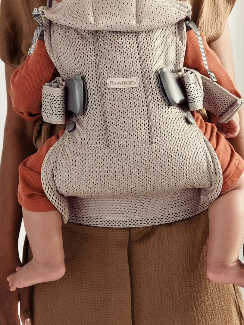 Marsupiu BabyBjorn One Air (Gray/Beige) - 8