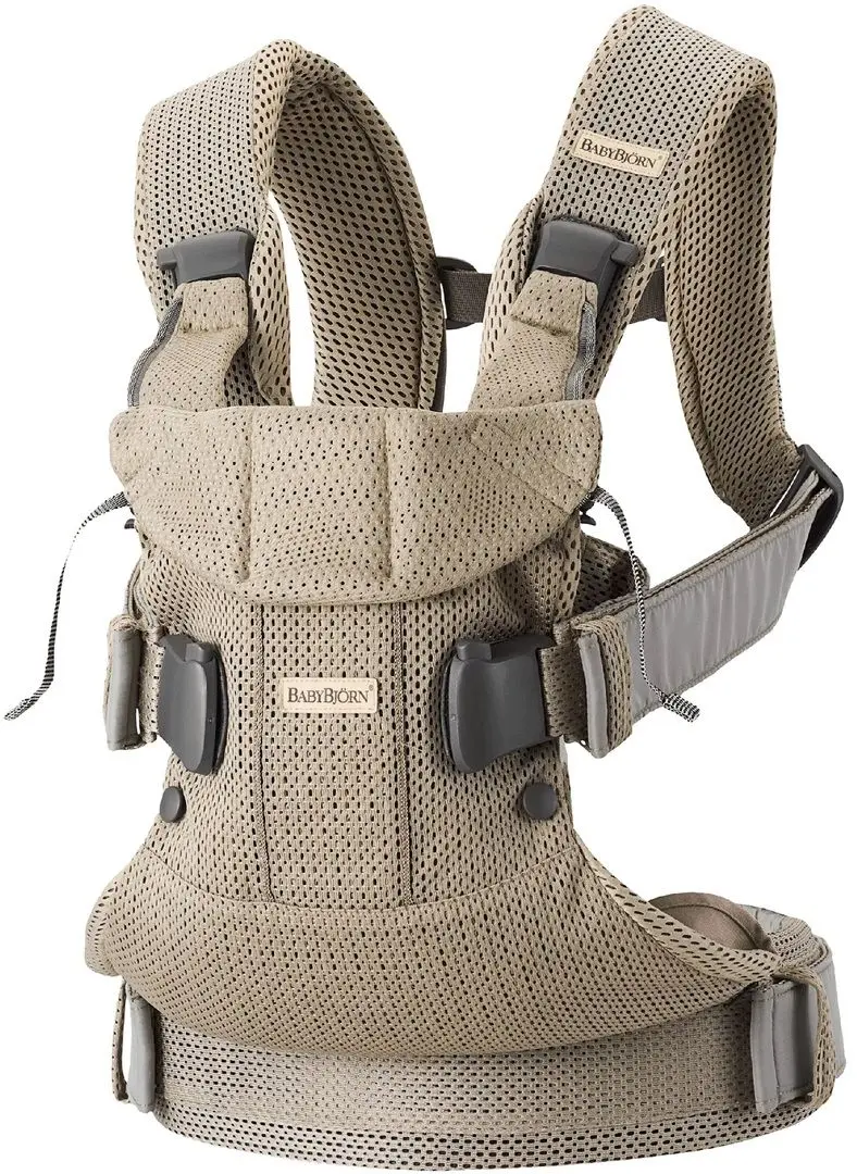 Marsupiu BabyBjorn One Air (Gray/Beige)