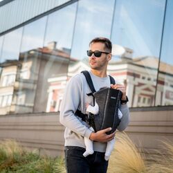 Marsupiu Kikka Boo Gwen Fly knit (Black) Thumb