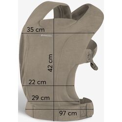 Marsupiu Kikka Boo Riley (Beige) Thumb