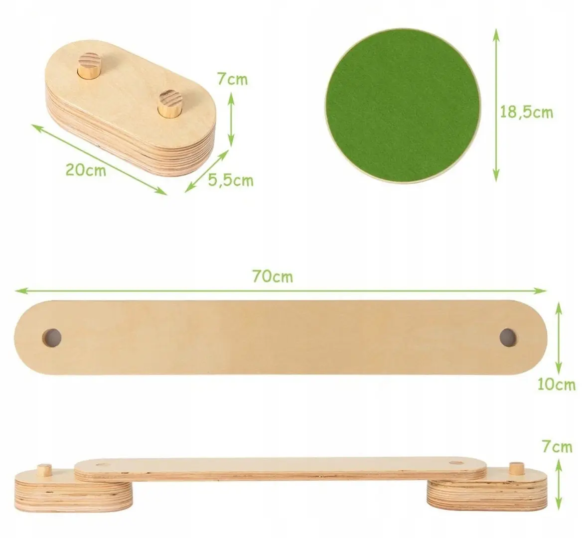 Балансборд Costway TS10172 (Wood)