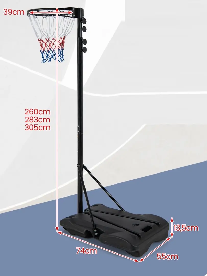 Stand de baschet Costway SP37870 (Black)