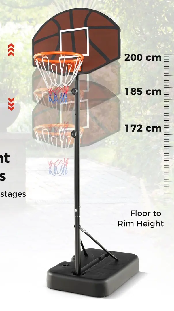 Stand de baschet Costway SP37871 (Black)