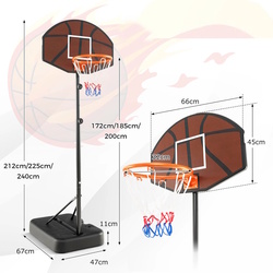 Stand de baschet Costway SP37871 (Black) Thumb