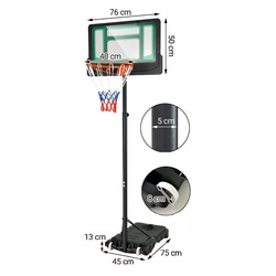 Баскетбольная стойка Costway SP38001GN (Green/Black) Thumb