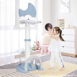 Баскетбольный набор 4в1 Costway UY10085BL (Blue/White) Thumb