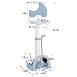 Баскетбольный набор 4в1 Costway UY10085BL (Blue/White) Thumb