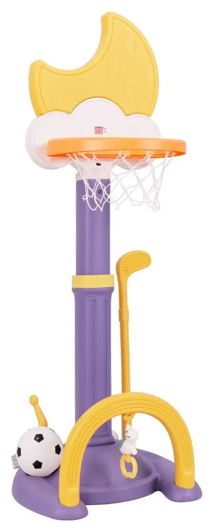 Set de baschet 4in1 Costway UY10085YE (Yellow/Purple)