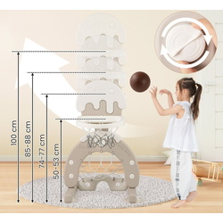 Баскетбольный набор 4в1 Costway UY10166GR (Grey/White) Thumb