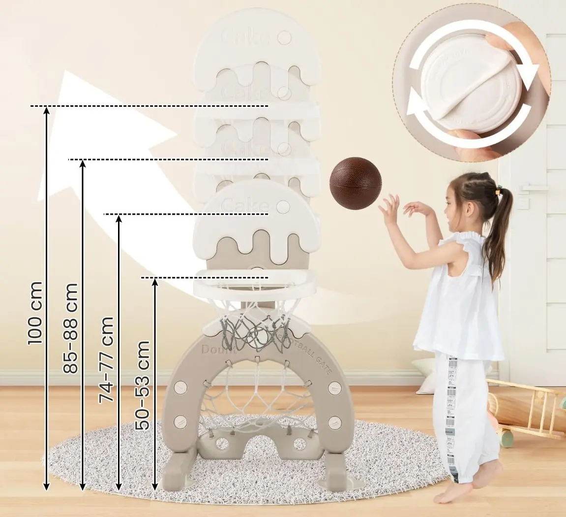 Баскетбольный набор 4в1 Costway UY10166GR (Grey/White)