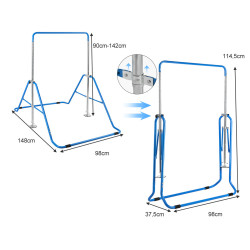 Bare paralele de gimnastica Costway SP37856BL (Blue) Thumb