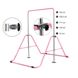 Bare paralele de gimnastica Costway SP37856FS (Pink) Thumb