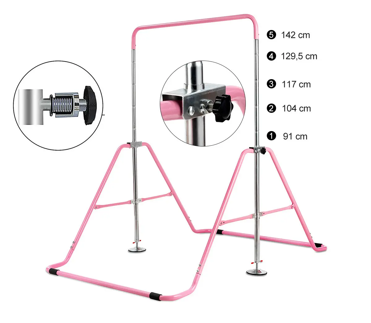 Bare paralele de gimnastica Costway SP37856FS (Pink) - 3