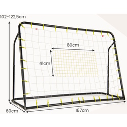 Poarta pentru fotbal Costway SP38097DK (Black) Thumb