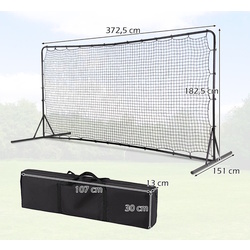 Футбольные ворота Costway SP38098DK (Black) Thumb