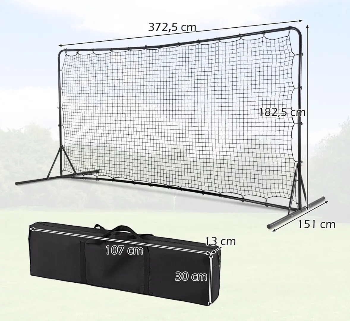 Футбольные ворота Costway SP38098DK (Black)