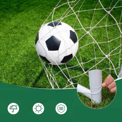 Poarta pentru fotbal Costway SP38566 (White) Thumb