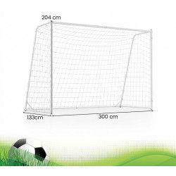 Poarta pentru fotbal Costway SP38566 (White) Thumb