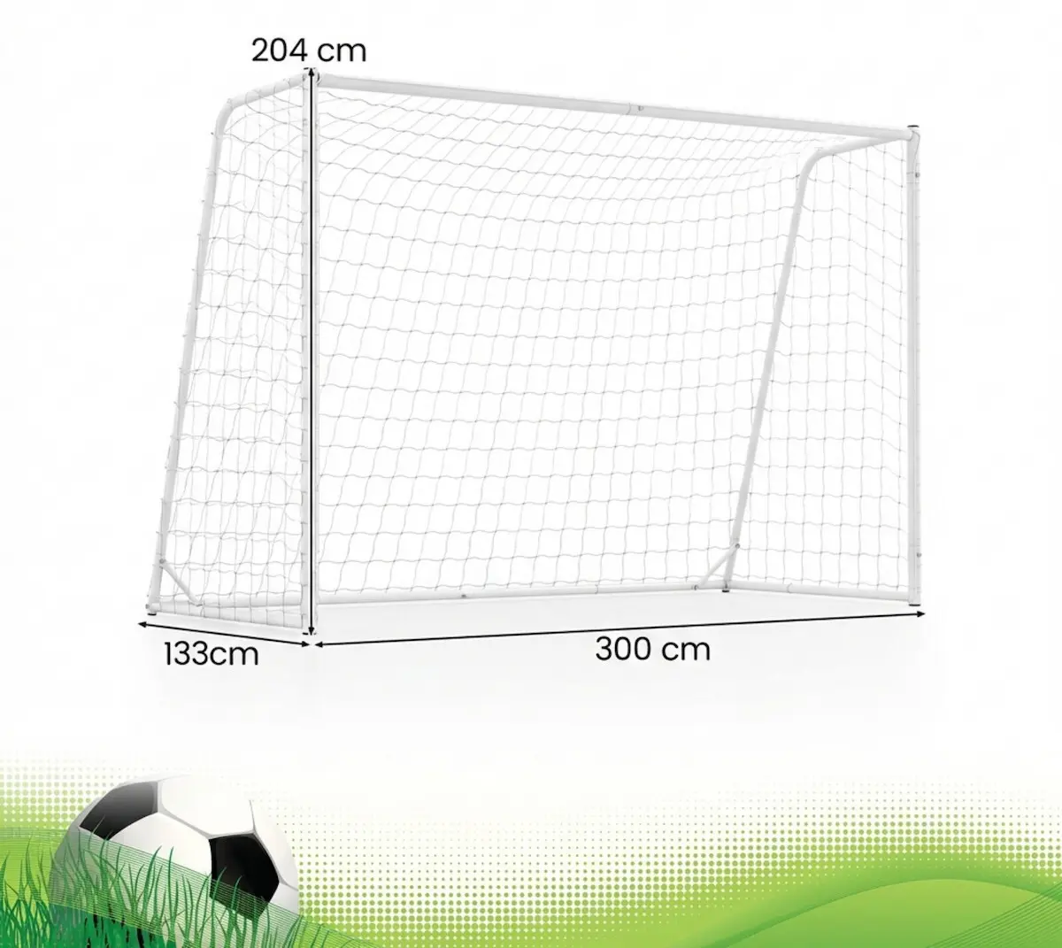 Poarta pentru fotbal Costway SP38566 (White) - 2