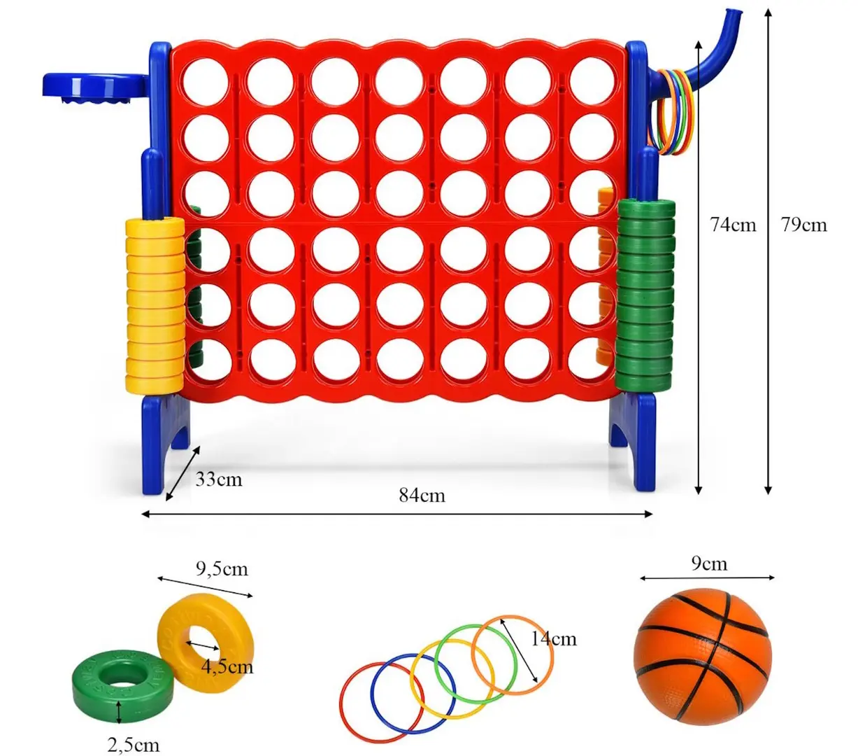 Set de joaca Costway SP37521BL (Blue/Red)
