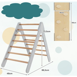 Лестница 3в1 Costway TS10163GR (Grey) Thumb