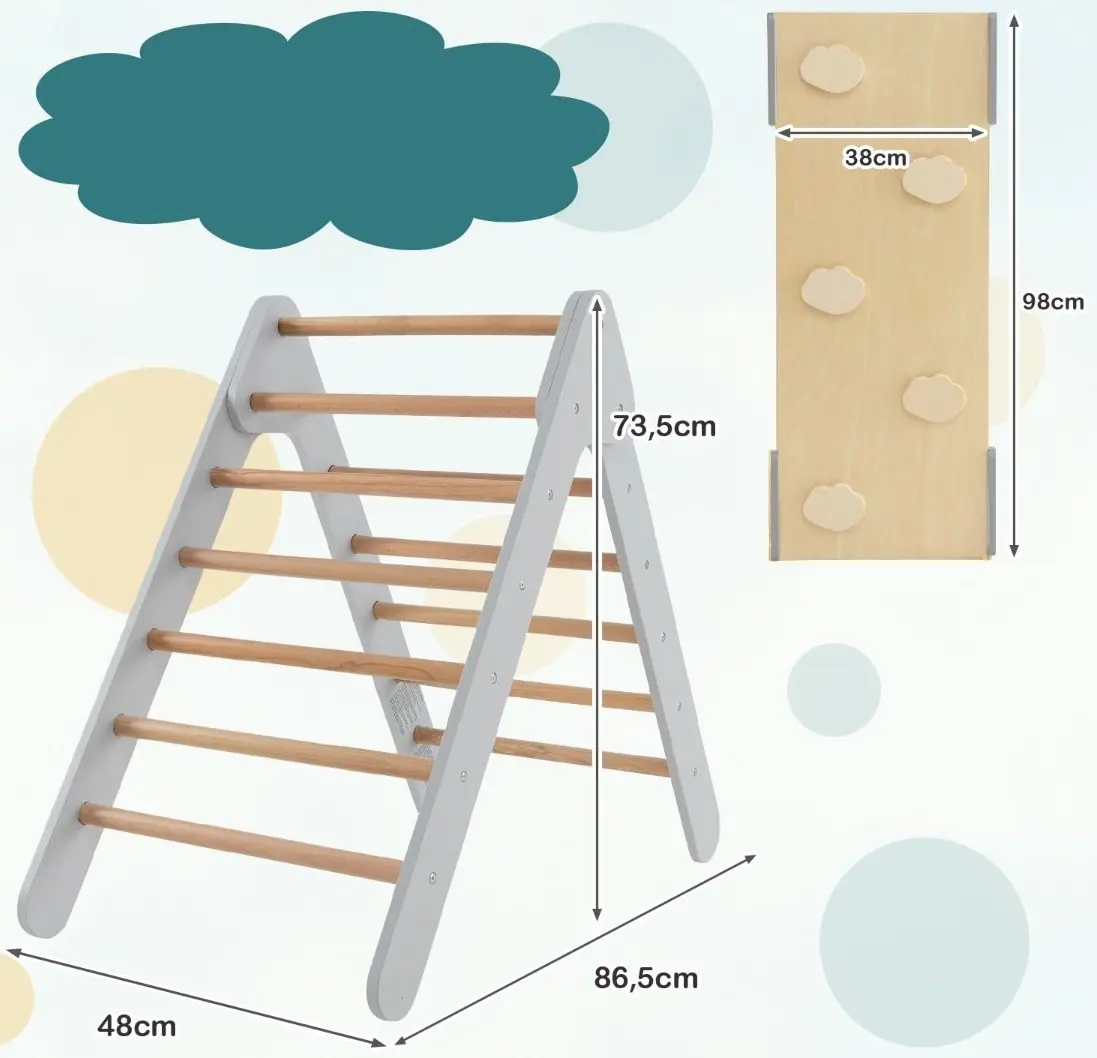 Лестница 3в1 Costway TS10163GR (Grey)