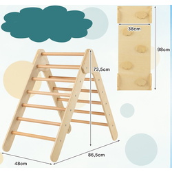 Лестница 3в1 Costway TS10163NA (Natural) Thumb