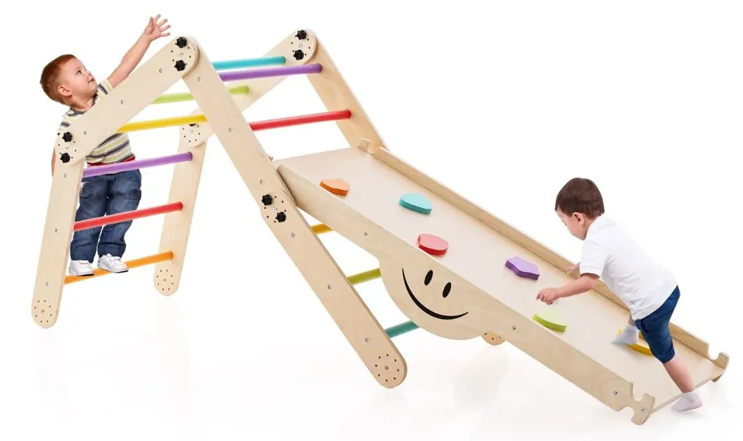 Лестница 5в1 Costway TS10106CL (Natural/Multicolor)