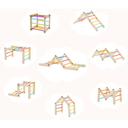 Лестница 5в1 Costway TS10106CL (Natural/Multicolor) Thumb