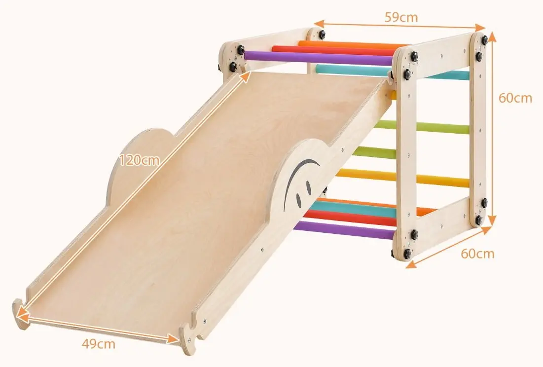 Лестница 5в1 Costway TS10106CL (Natural/Multicolor)