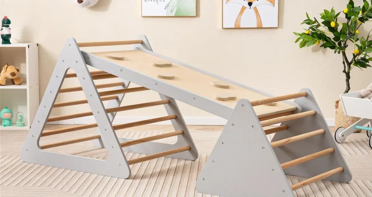 Лестница с мостиком 3в1 Costway TS10160GR (Grey)