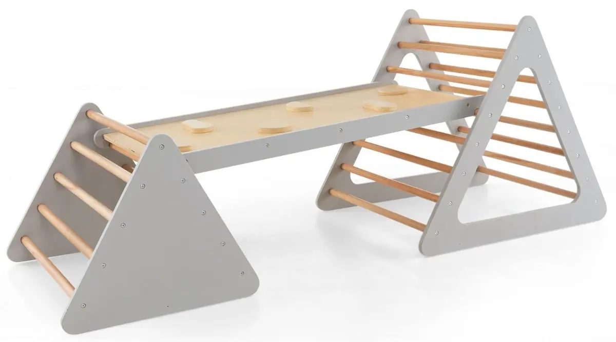 Лестница с мостиком 3в1 Costway TS10160GR (Grey)