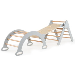 Лестница с мостиком 7в1 Costway TS10167GR (Grey)