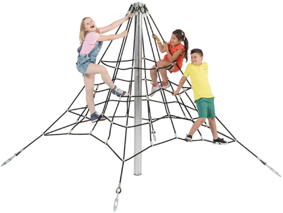 Piramida din frânghie armată DastimArt 0276 2.0m (Black/Silver) - 2