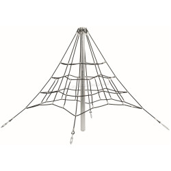 Piramida din frânghie armată DastimArt 0276 2.0m (Black/Silver)