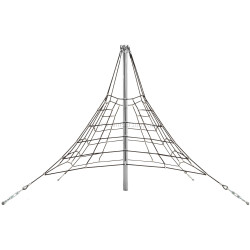 Piramida din frânghie armată DastimArt 0277 2.7m (Black/Silver)