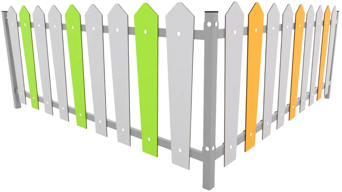 Gard decorativ DastimArt 952 (Grey/Green/Orange)