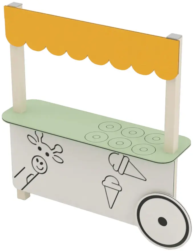 Modul de joacă DastimArt 320 (Beige/Mint/Yellow)