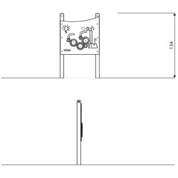 Panou interactiv DastimArt 313 (Grey/Blue/Yellow) Thumb