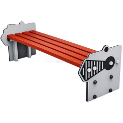 Banca pentru copii DastimArt 918 (Red/Grey)