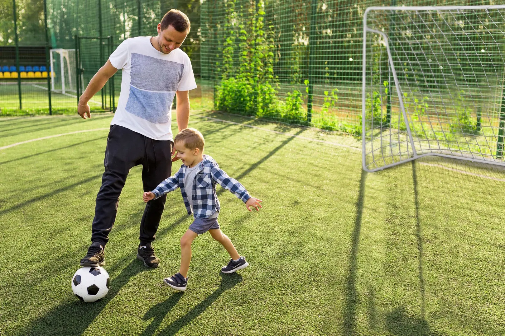 Футбольные ворота Ekspand 240x150x90 (White)