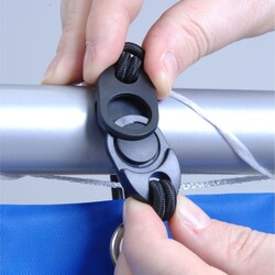 Poarta pentru fotbal cu tinta Garlando Toorx Classic Goal 180x120 (Silver/Blue) Thumb