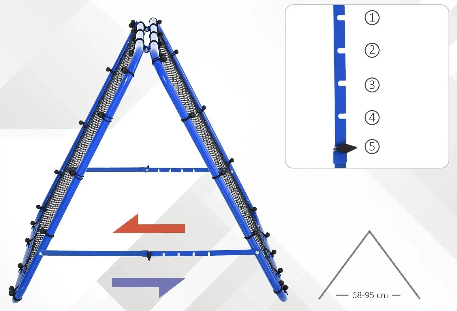 Футбольные ворота Homcom A60-003 (Blue)