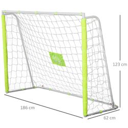 Футбольные ворота Homcom A62-022YL (White/Yellow) Thumb