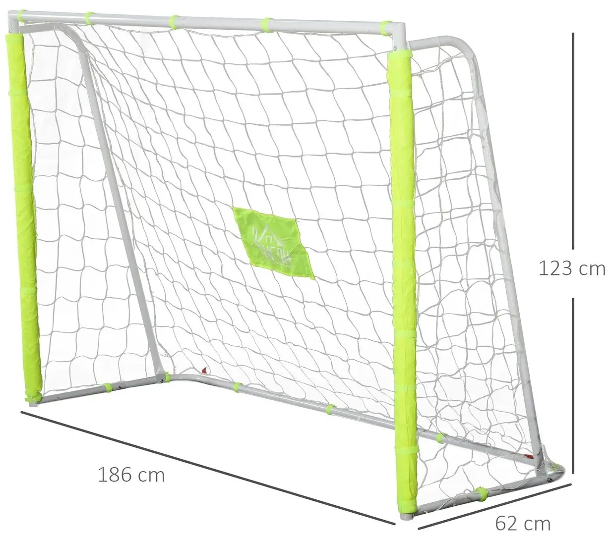 Футбольные ворота Homcom A62-022YL (White/Yellow)