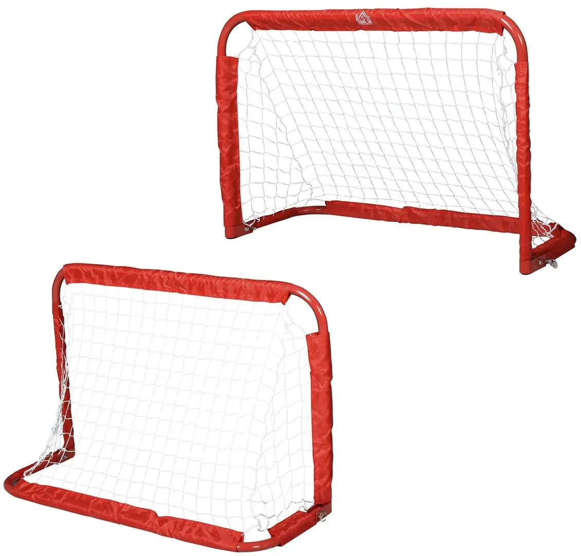 Set porti pentru fotbal Homcom A62-027RD (Red)