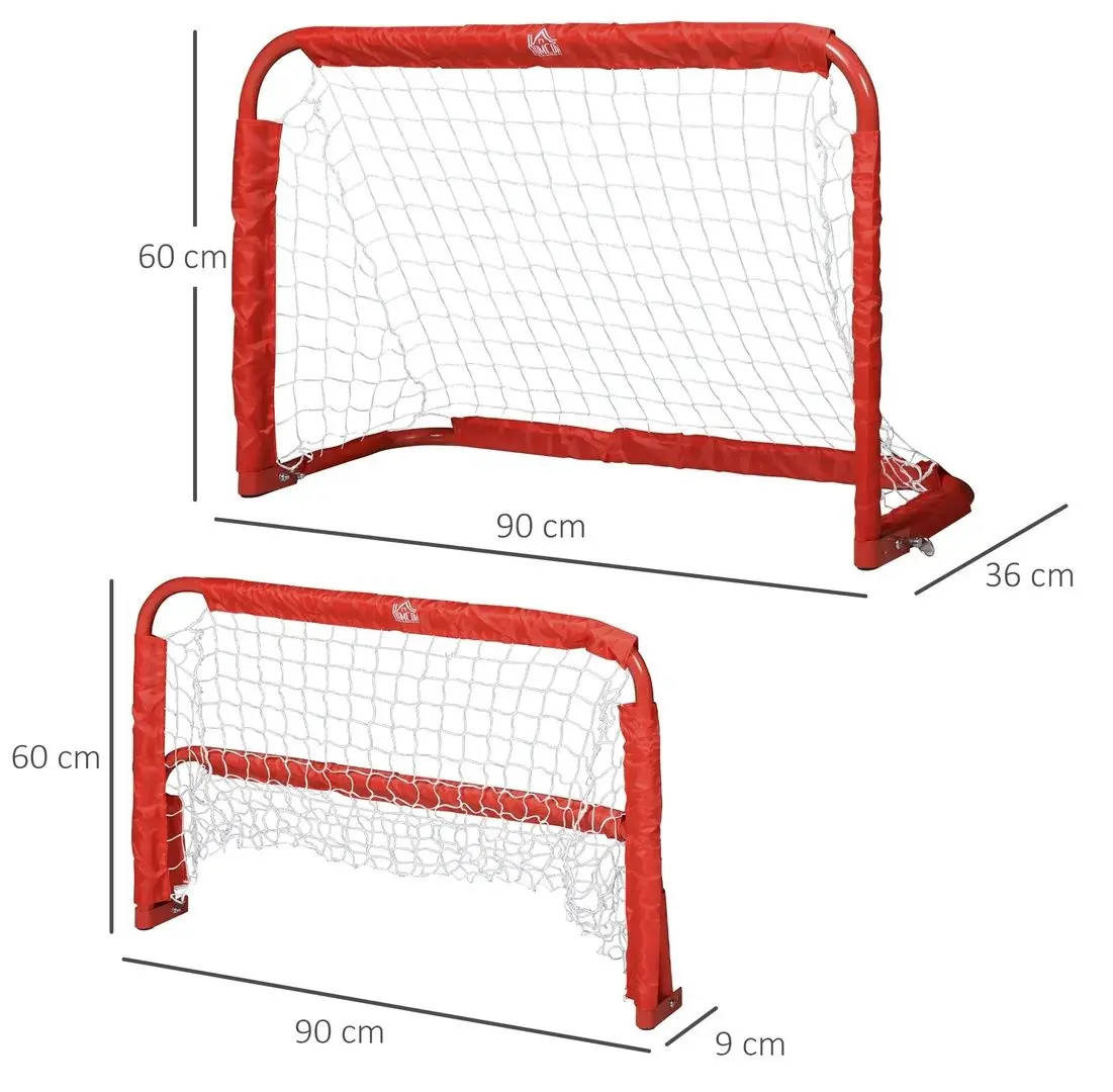 Set porti pentru fotbal Homcom A62-027RD (Red)